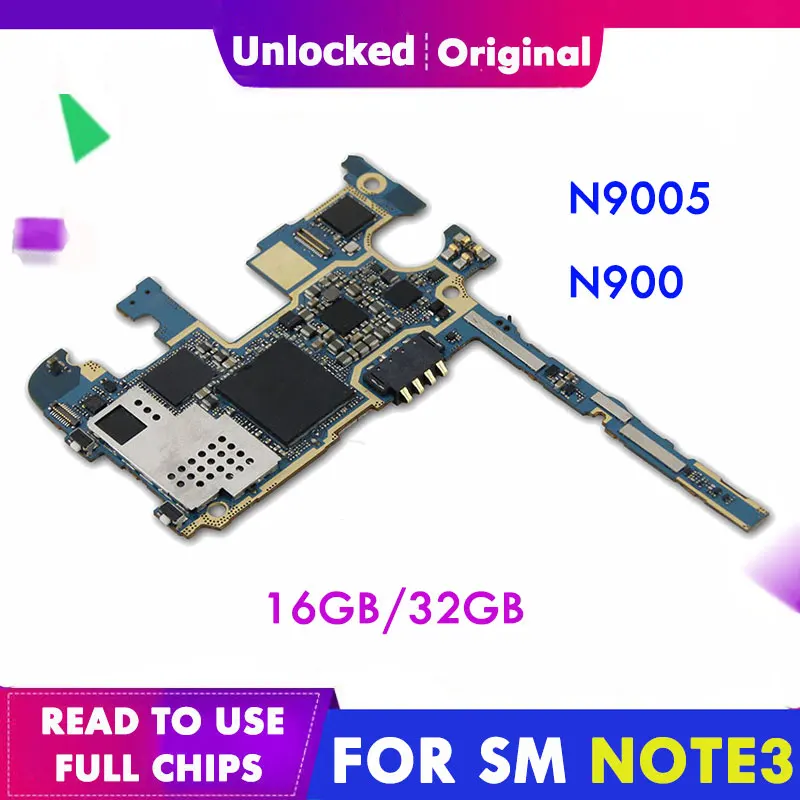 Для Samsung Galaxy Note 3 оригинальная материнская плата N900 N9005 ed Android OS логическая с полным