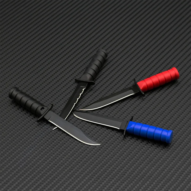 

survival knife sawtooth blade fixed Portable Mini Necklace Small Straight Knife case Fruit Knife hunting