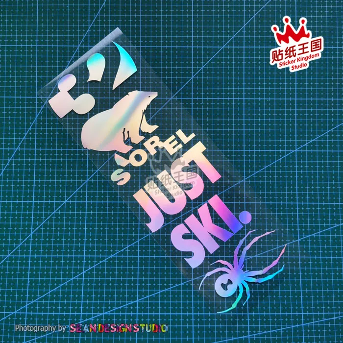 Наклейки для сноуборда лыжного автомобиля Водонепроницаемые Светоотражающие