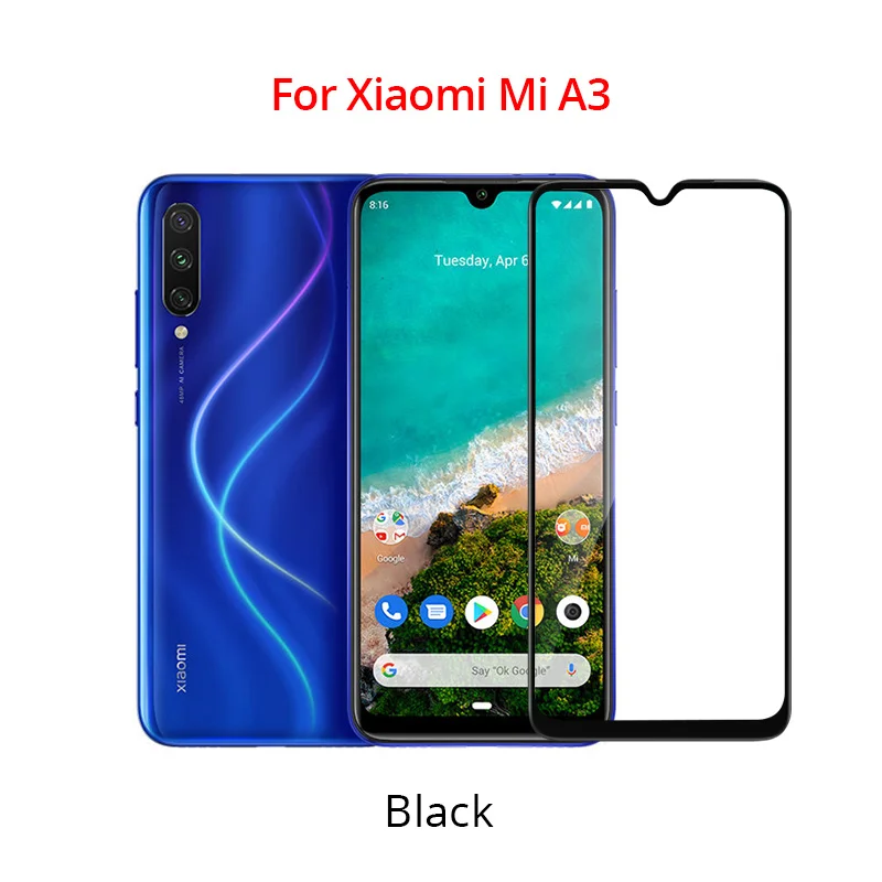 Mi A3 PZOZ для Xiaomi mi Note 9, 10 лет, CC9 Pro CC9e 8 5X 6X mi x 3 2 2S A2 Lite A3 Pocophone F1 закаленное Стекло Экран пленка на весь экран - Цвет: Mi A3