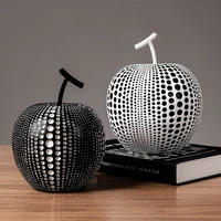 nordic home decoration accessories lucky apple statues for decoration resin craft home furnishing decorate office desk figurine