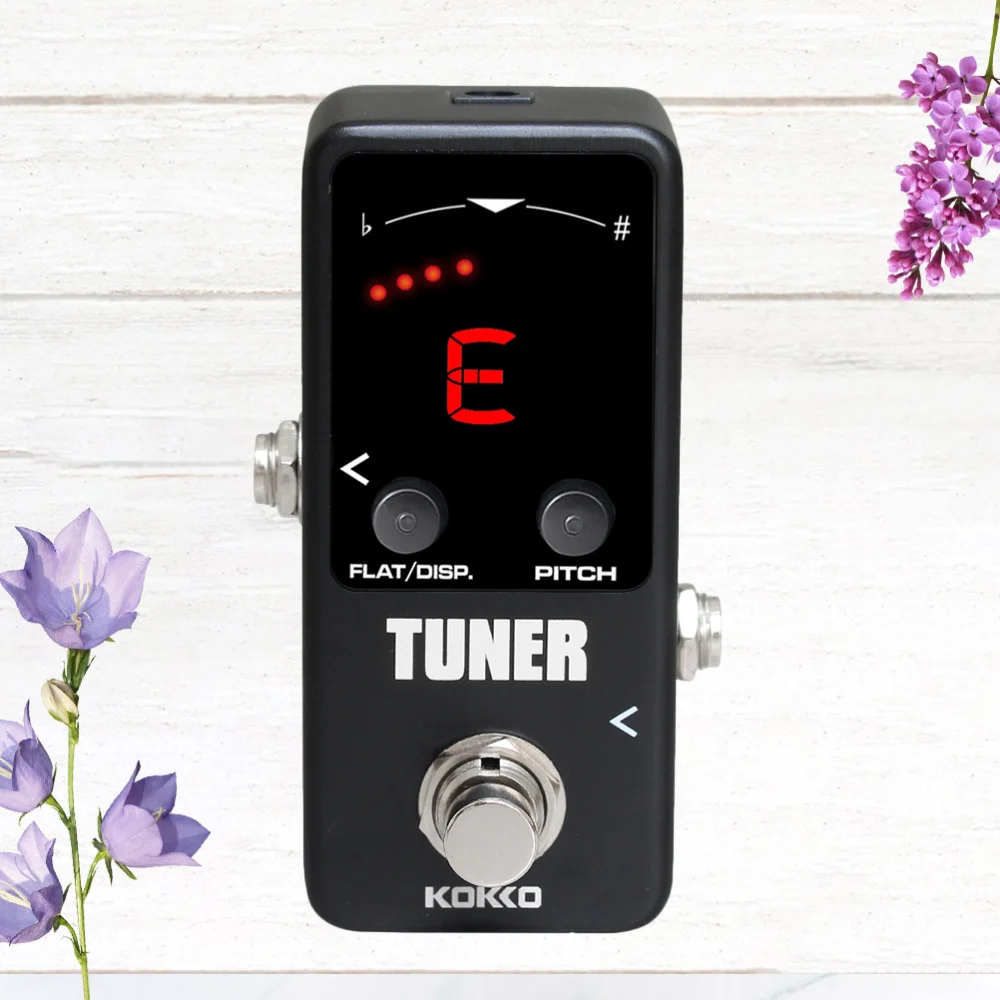 

MINI Chromatic Dual Mode Guitar Tuner Pedal with LED Display True Bypass Guitar Effects Pedal for Instrument Accessories (