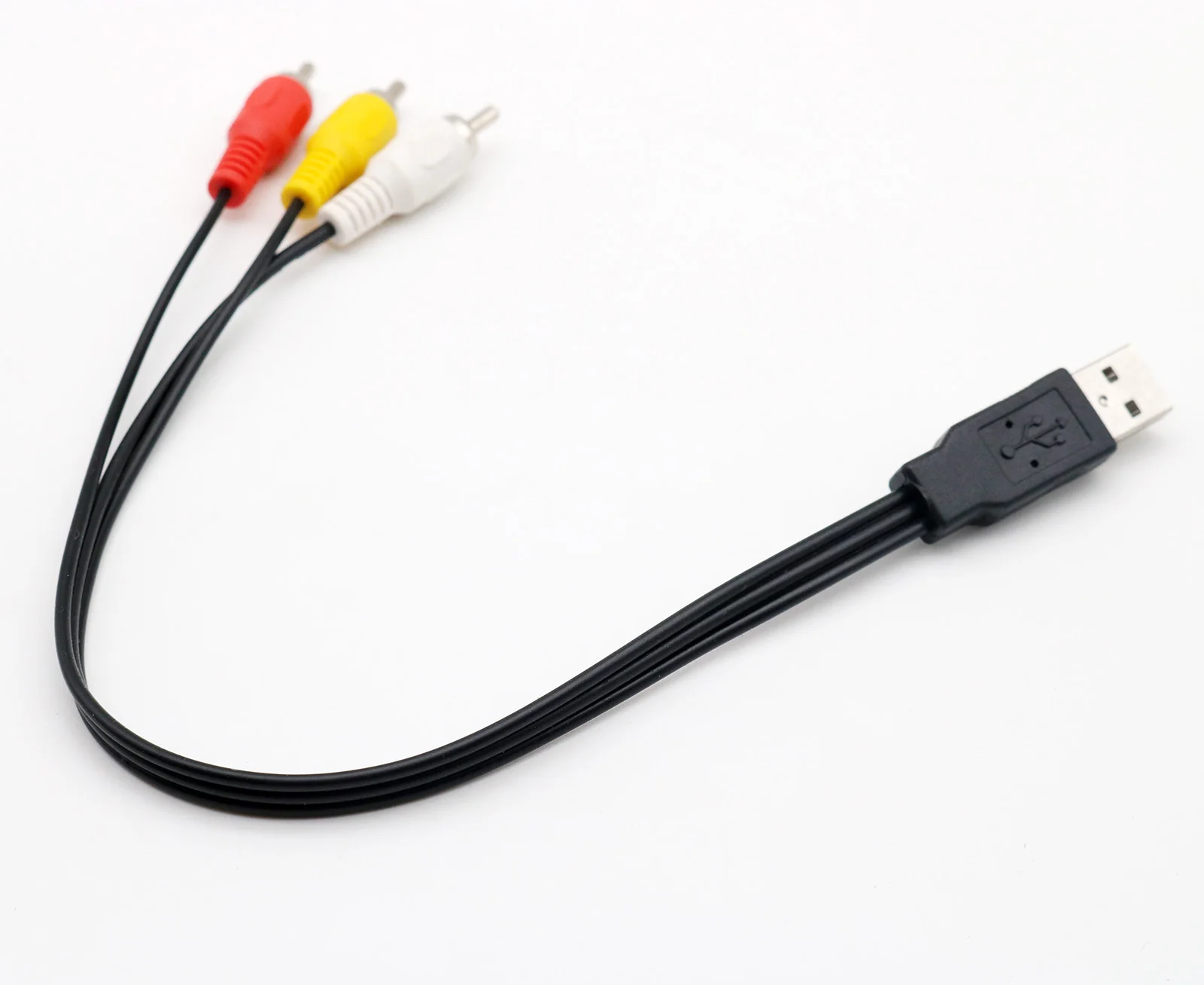 Переходник USB Type A (штекер) на 3 RCA 25 см | Электроника