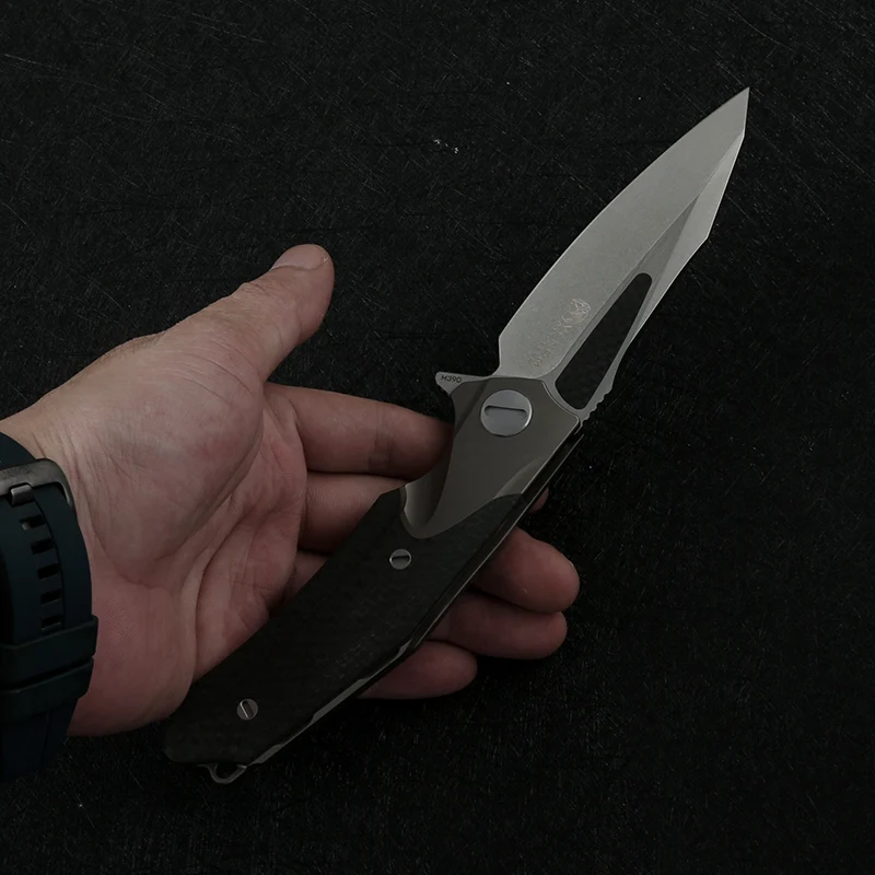 Складной нож DICORIA VENOM KEVIN JOHN титановые ножи M390 для кемпинга походов выживания EDC