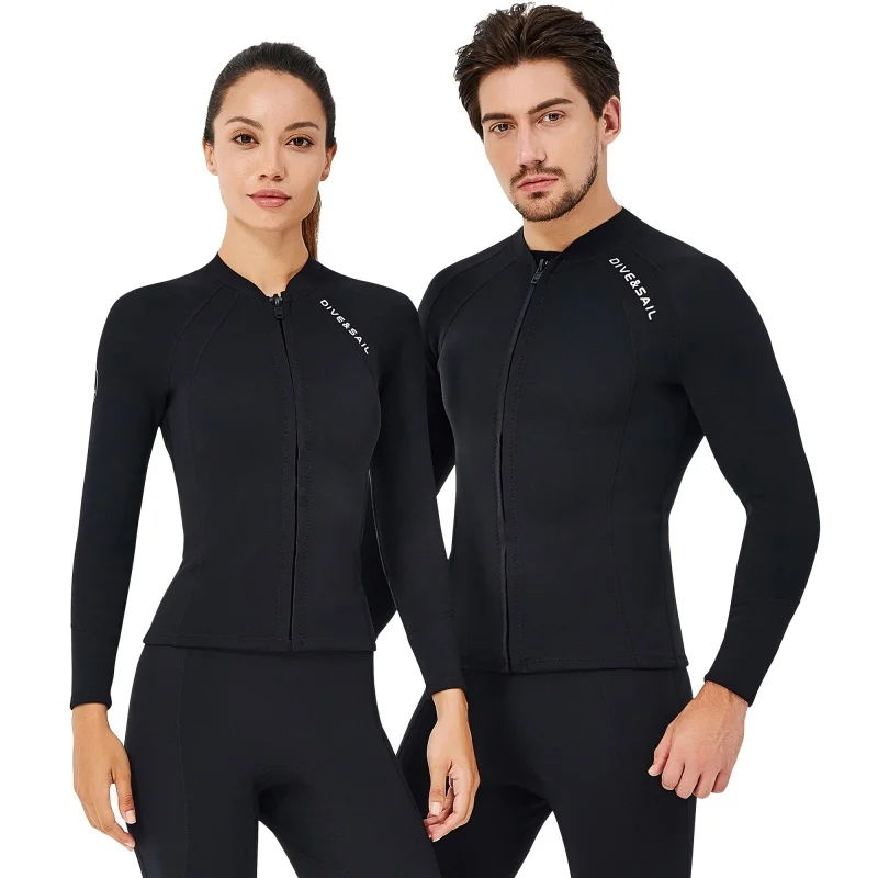 

2mm Neoprene Suit for Women/Man Wetsuit Split Surf Diving Snorkeling Underwater Long Sleeve Swimsuit for Surf Swimming MF GW