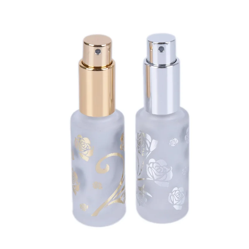 Portable 12ml Frosted Glass/ Metal Perfume Bottles Empty Spray Atomizer Refillable Bottle Scent Case With Travel Size New | Красота и