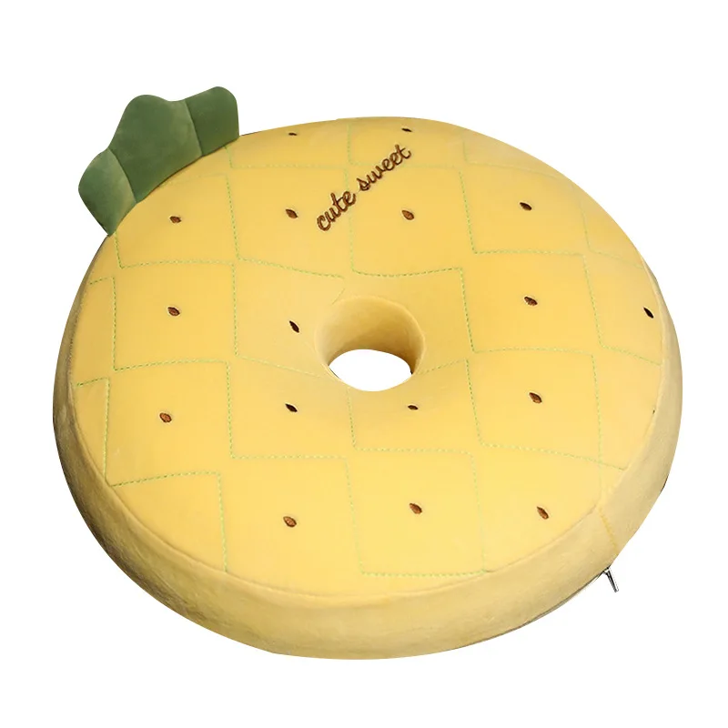 

New Cute Creative 3D Fruit Cushion Soft PP Cotton Office Chair Sofa Back Decorative Food Plush Pillows Modern Home Decor LWM