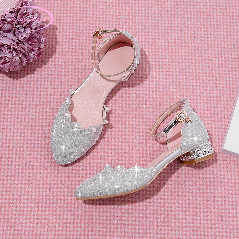 

Босоножки женские с острым носком, пикантные модные туфли с ремешком и пряжкой, на массивном каблуке, для ночного клуба, вечеринки, лето