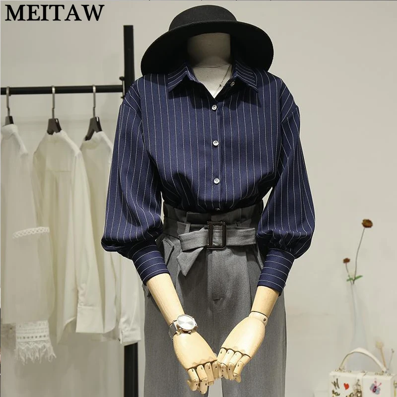 Женская блузка с принтом бабочки Повседневная рубашка длинным рукавом и