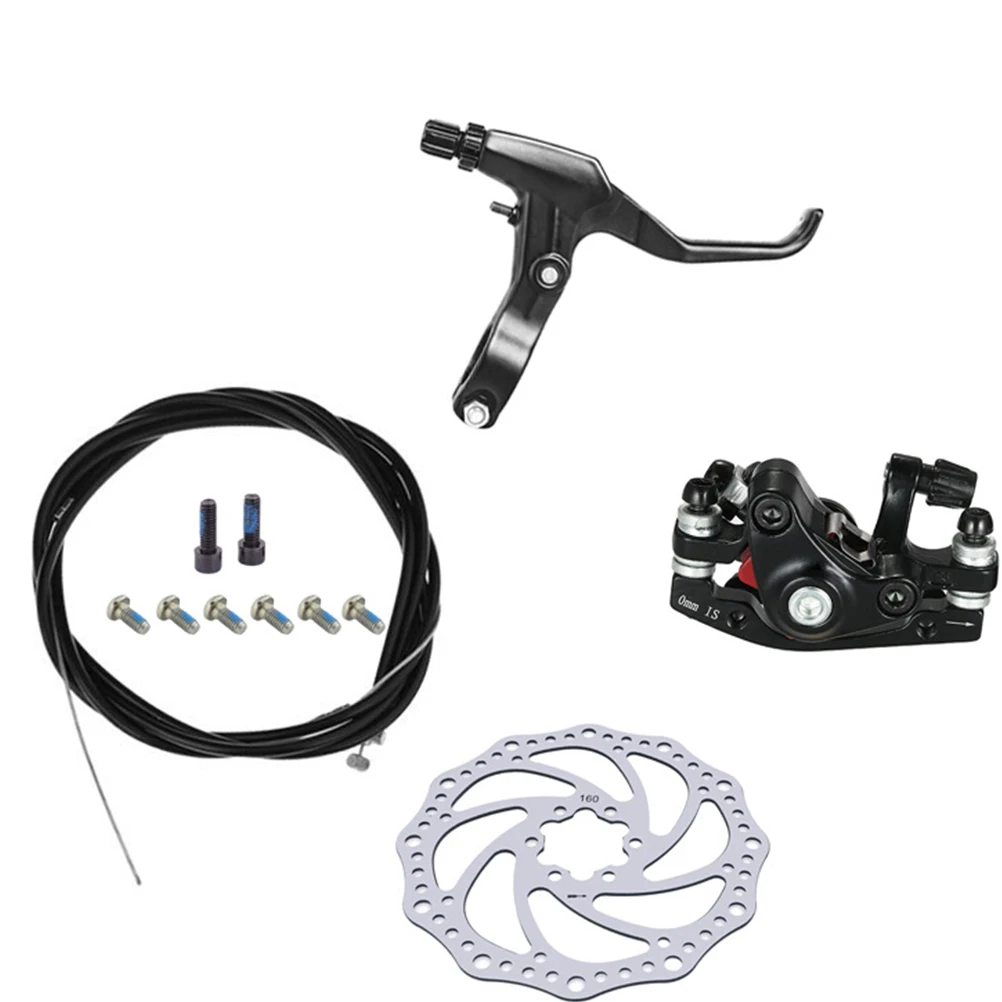 

Alumium Alloy Mountain Bike Brake Set MTB Bicycle Brake Handle Caliper Cable Disc Aluminum Alloy Kit Cycling Accessories