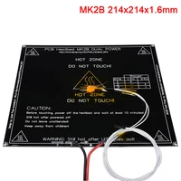 3d printer parts mk2b heatbed 12 24v withoutwith thermistors ntc100k cable led resistor 214x214x1 6mm heated bed plate stiker