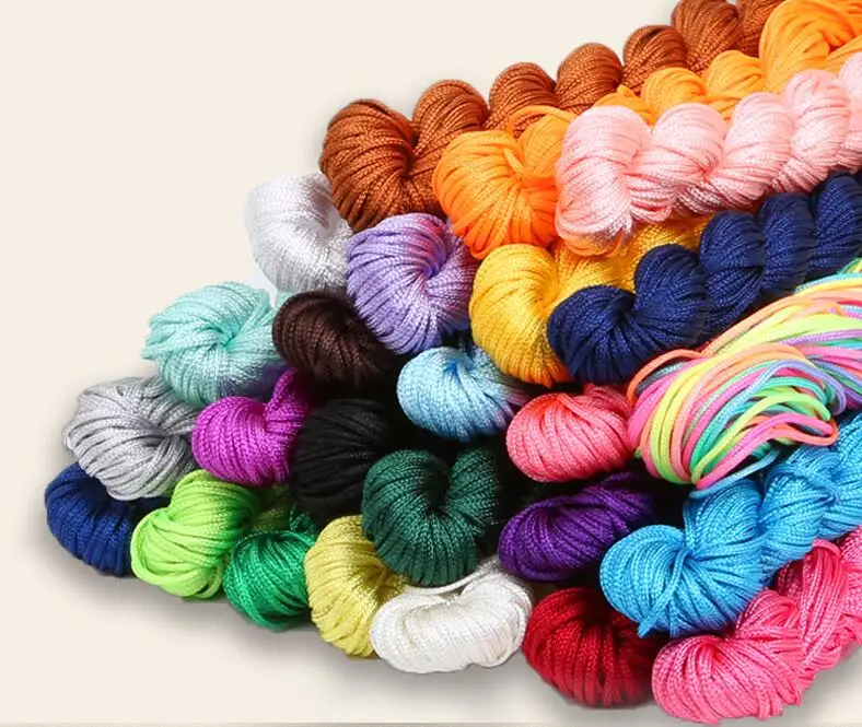 Кожаный вощеный макраме нейлоновые нити шнуры с хвостом черные 28 м/лот 1 мм сделай