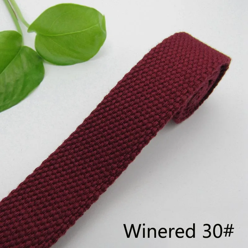 winered 3 метра 50 мм толщиной 2 мм холст полиэфирная хлопчатобумажная тканая лента Этикетка Лента для сумок лямка для рюкзака ремешок Привязка смещения ленты DIY шитье ремесло - Цвет: winered