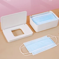 paper mask storage box wet tissue box baby wipes dispenser holder household dust proof tissue box with lid kitchen seal design