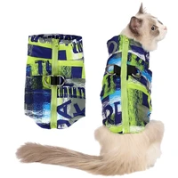 waterproof cat dog clothes winter warm cotton pet vest puppy jacket dog clothing coat printing doggie apparel small medium dogs