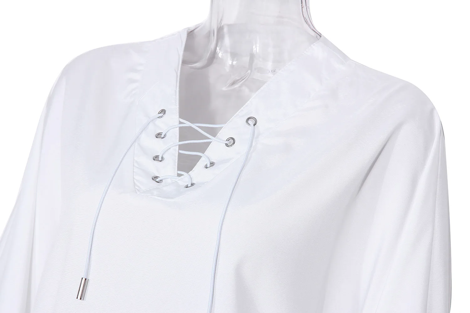 Женские белые рубашки с v-образным вырезом хлопковые шифоновые блузки длинным