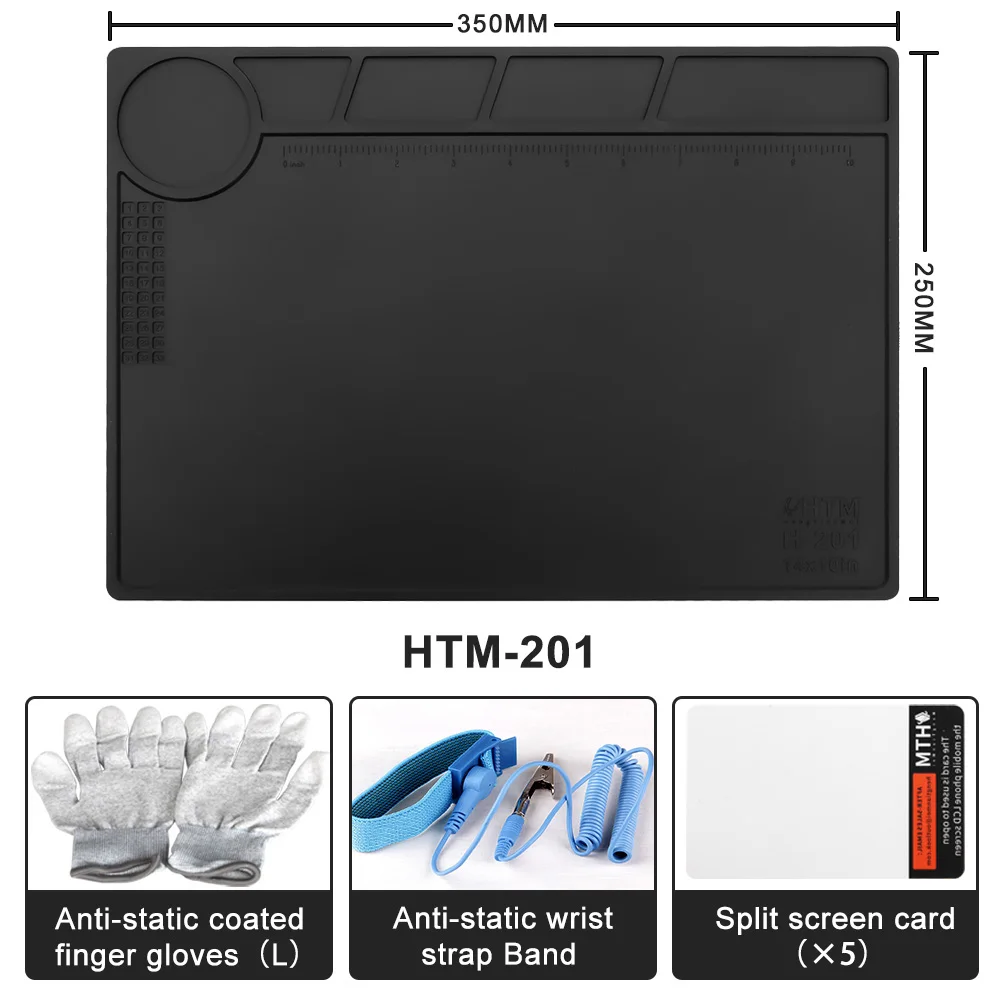 Электростатический сварочный мат с магнитной теплоизоляцией, рабочая площадка, силиконовый коврик для пайки, рабочая станция для пайки телефона