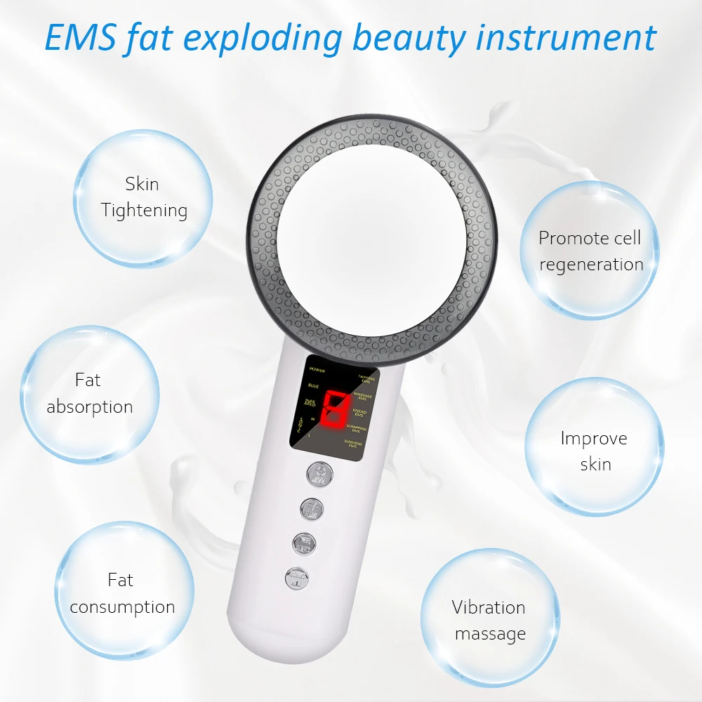 

Multifunctional Facial Sliming Device Weight Loss Machine Skin Tightening Beauty Massage Anti Cellulite with Body Slimming Gel