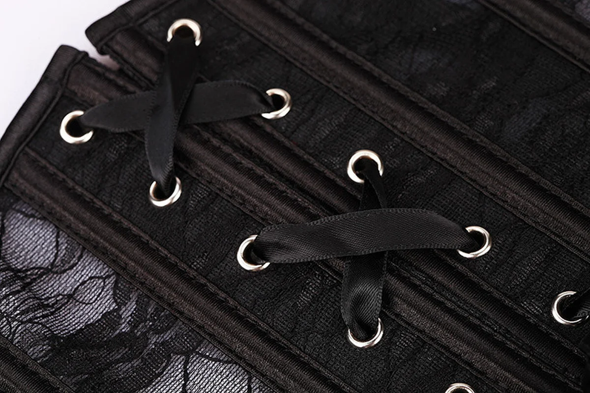 

Women lace Sheer Overbust Bra Corsets And Bustiers Tops Lingerie Costumes Lace Corset+G string Set Lingerie XS S M L XL XXL