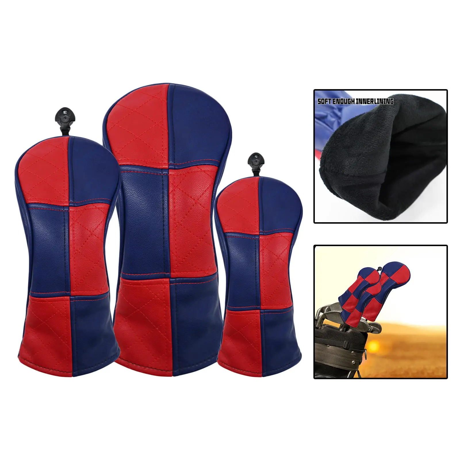 

Golf Wood Headcover Fairway Head Covers with No. Tag Protector Waterproof