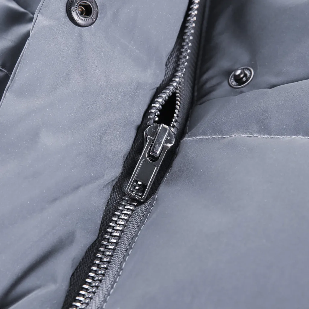 Женская повседневная ветровка на молнии зимняя светоотражающая куртка с