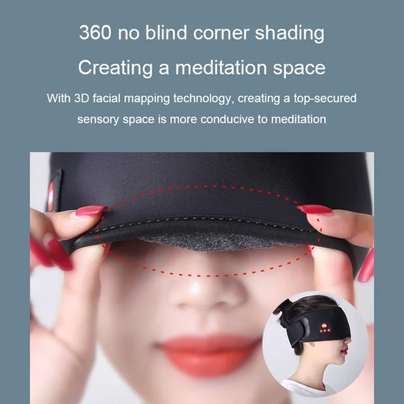 Беспроводная маска для сна глаз Bluetooth 5 0 3D стерео спящие глаза покрытие оттенки