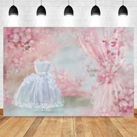 yeele dreamlike wedding dress flowers painting scene photography backdrop photographic decoration backgrounds for photo studio