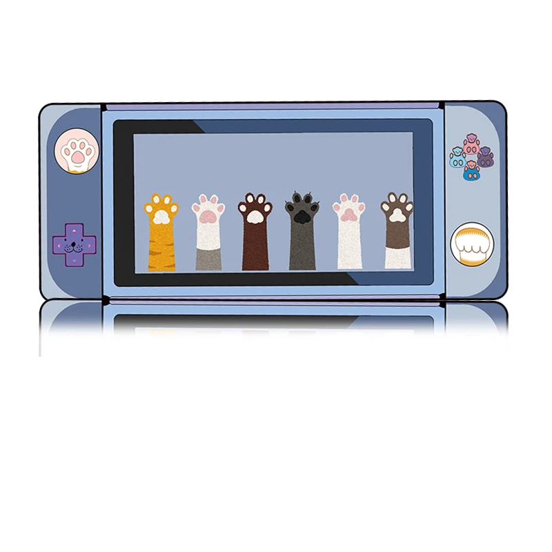 

Cat Mouse Pad black Locking Edge Keyboard Mouse Mat Anti-slip Washable Game Computer Mat Protect Table Desk Accessories