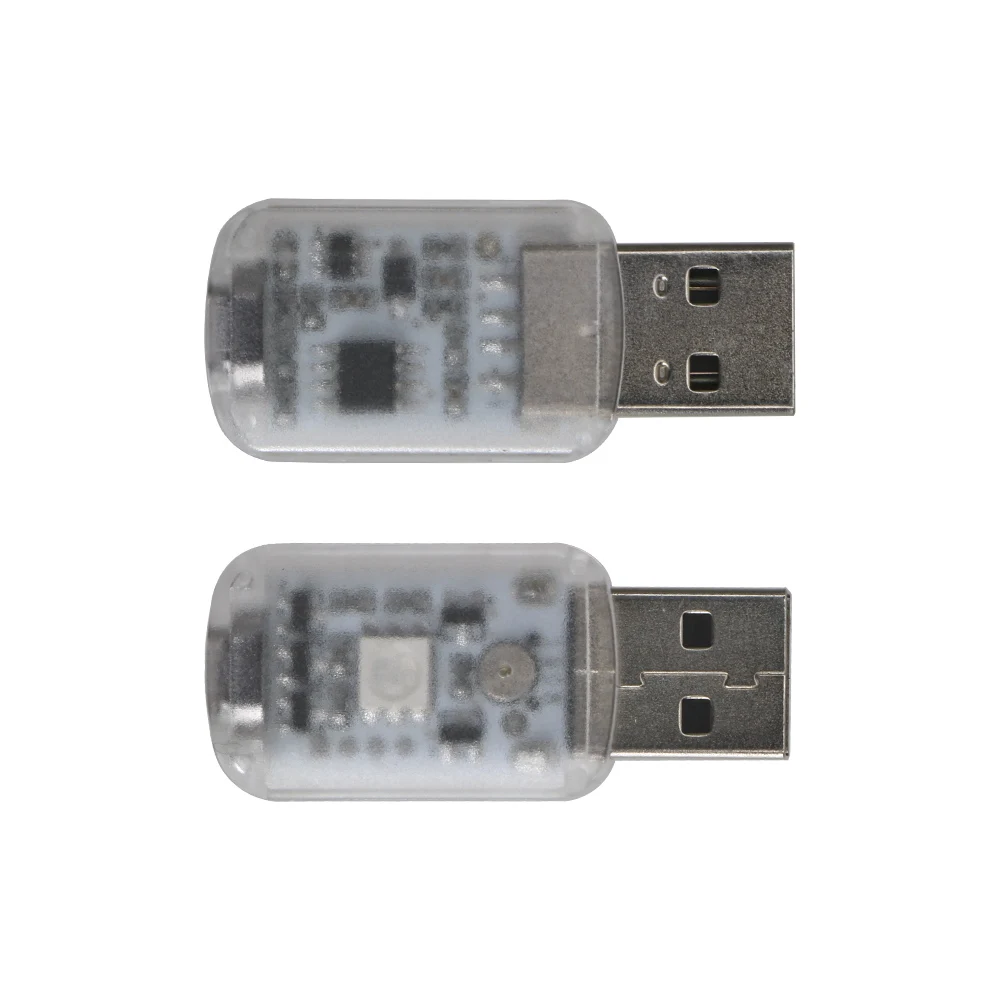 Светодиодный USB светильник голосовое и сенсорное управление автомобильный