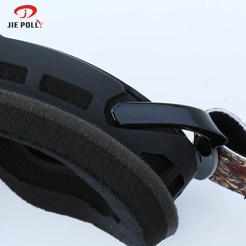 

Jiepolly Motorcycle Goggles Off-Road Ski Casque Snow Sports Bicycle Eyewear Racing Bike Double Layer Anti-Fog Men's Sunglasses