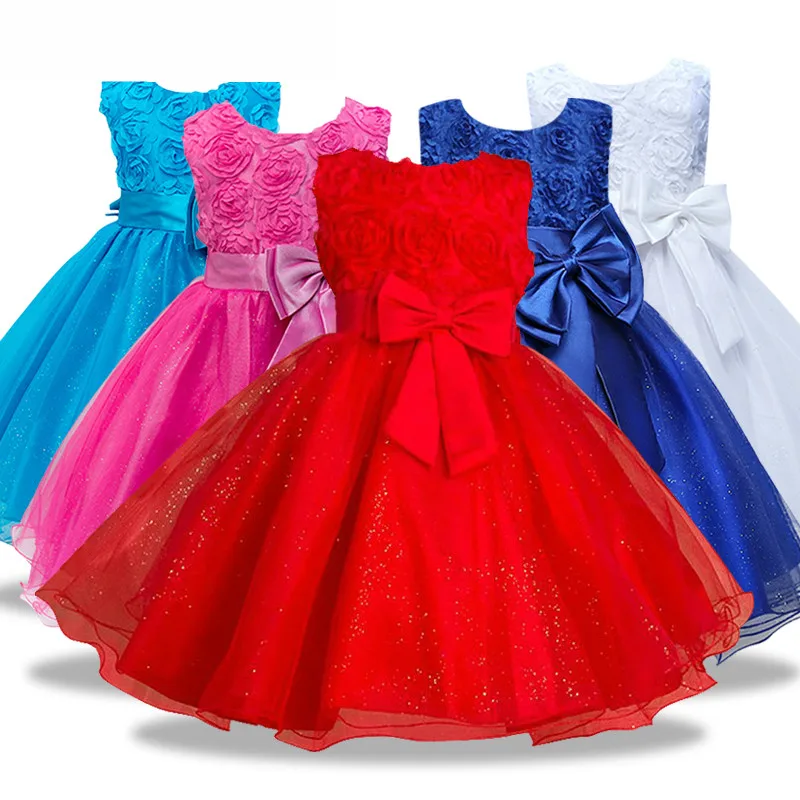 Одежда для девочек летнее платье принцессы свадебной вечеринки одежда без