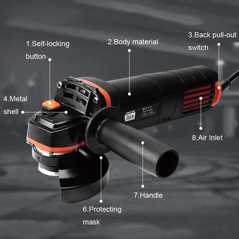 Электрическая угловая шлифовальная машина резак для плитки автомобильный