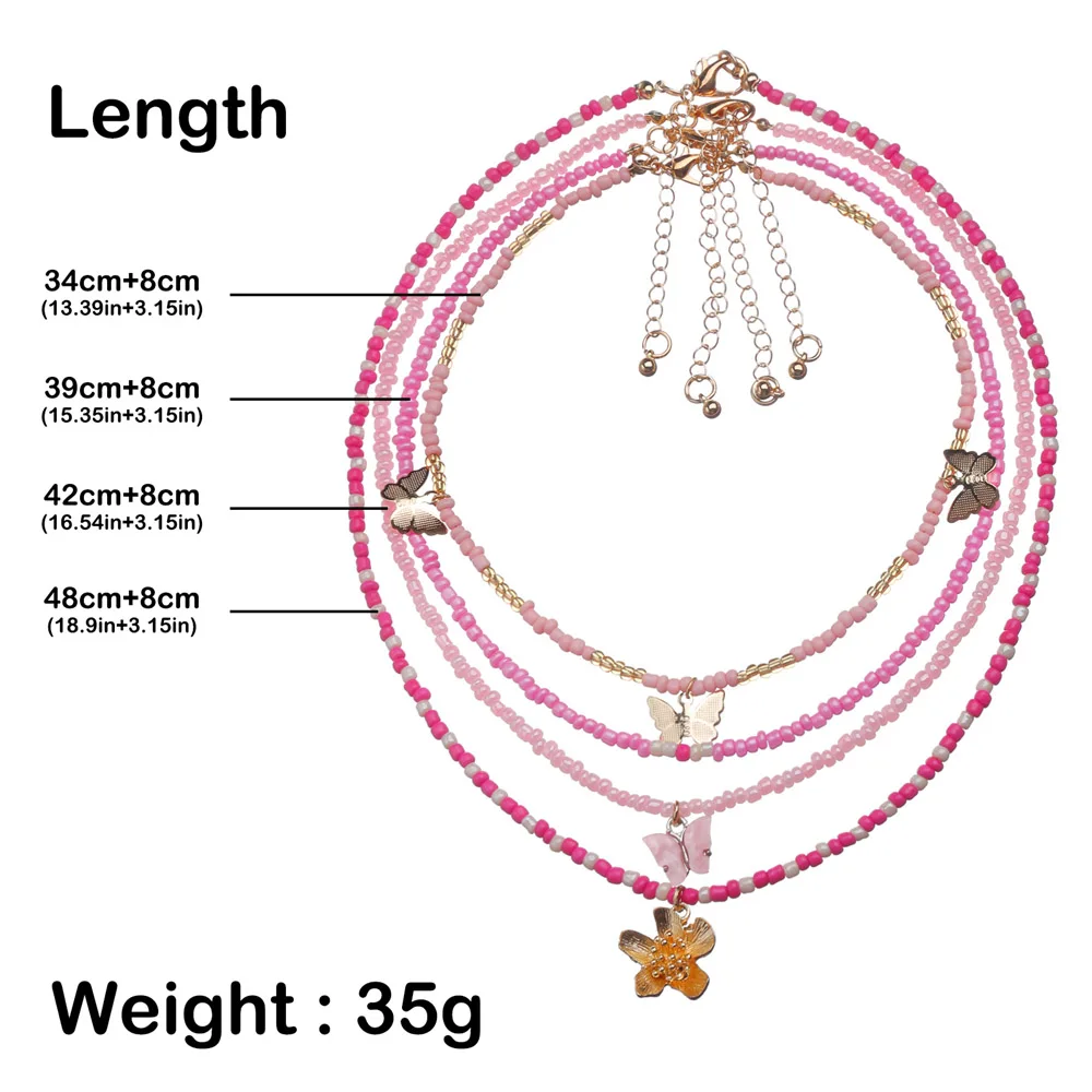 Wgoud Богемные аксессуары для ожерелья корейский стиль 2021 новое красочное плетеное