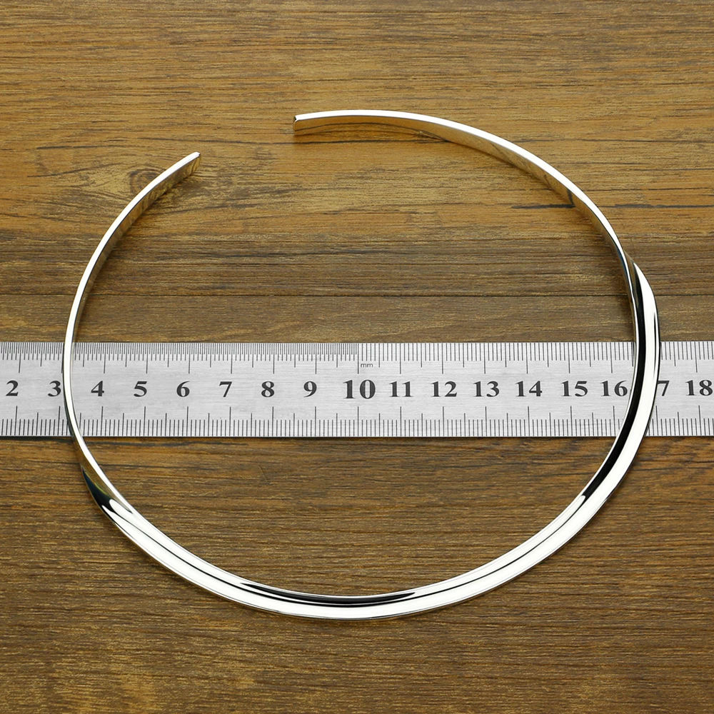 Богемное женское ожерелье из серебра 925 пробы с Collar-41cm-открытым золотым воротником-Украшения для тела-Рождественские подарки для женщин