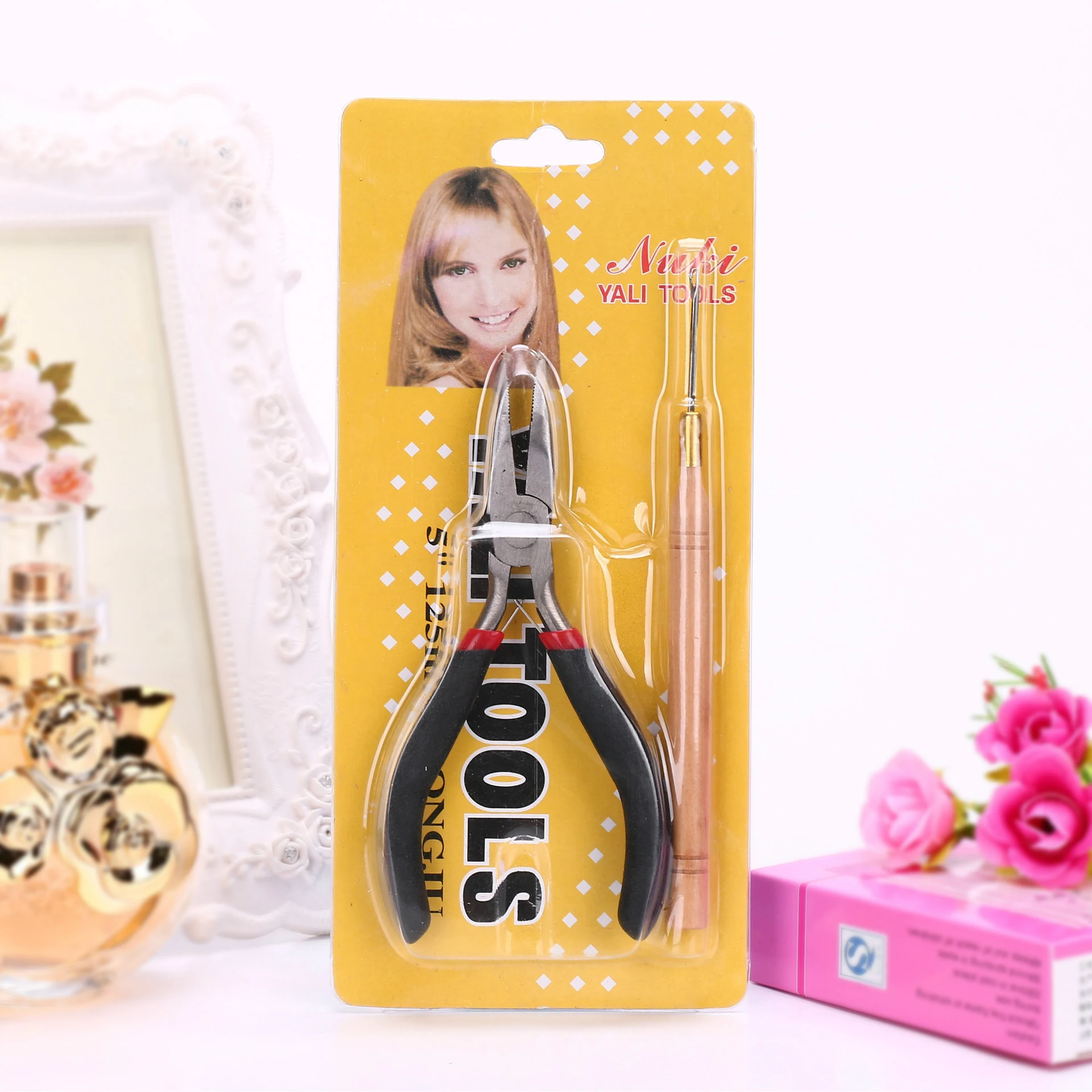 

Diy handcrafted bent, pointed plier for hair extensions hair Modelling tools Metal Plier