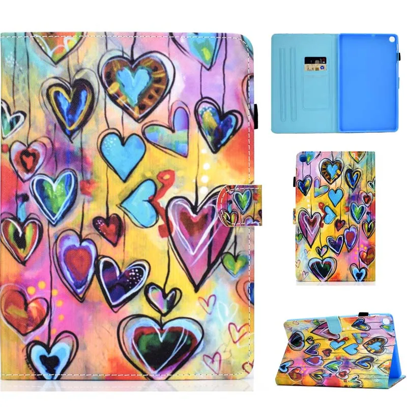 Case Кожаный чехол с откидной крышкой для Samsung Galaxy Tab A 10,1 SM-T510 SM-T515 T510 T515, чехол для планшета Tab A 10,1 '' - Цвет: Case