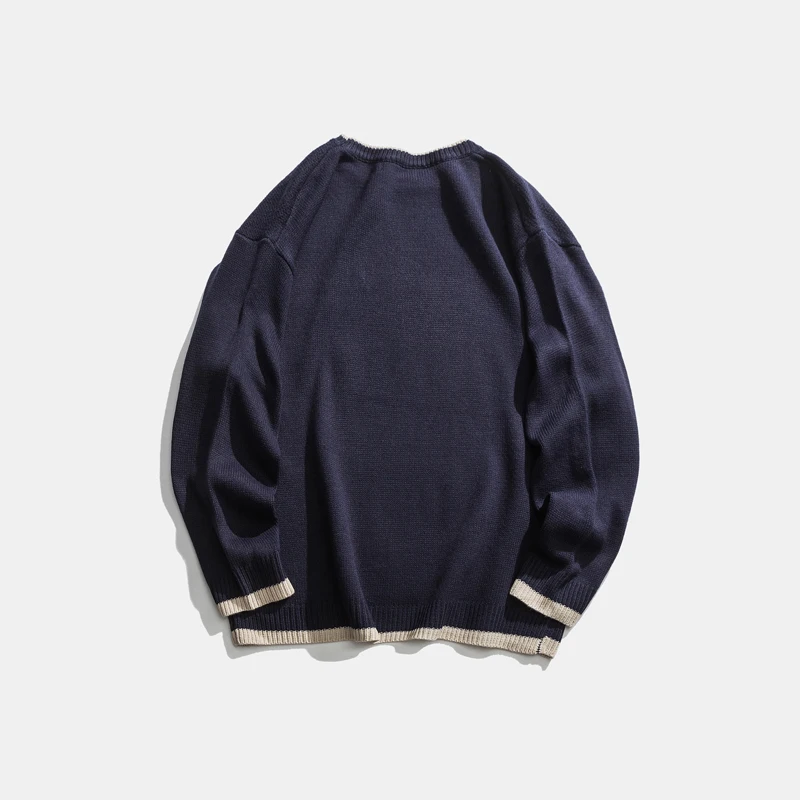 Мужской пуловер свитеры в стиле ретро японском с мультяшным рисунком акриловый