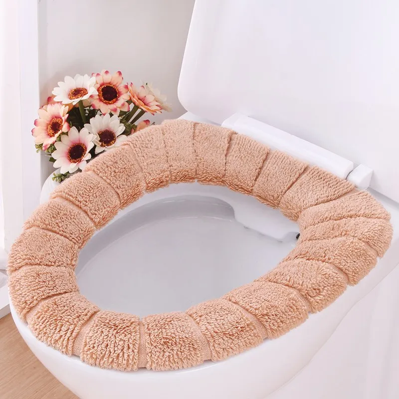 Чехол для сиденья унитаза карамельных цветов 4 шт. чехол однотонный утолщенный