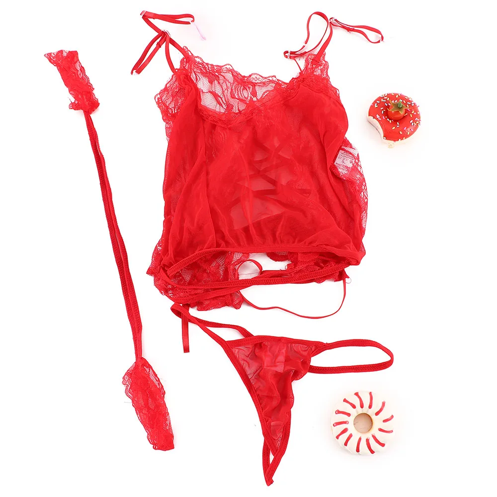 Пикантное боди с подвязками большого размера нижнее белье кружевной комбинезон