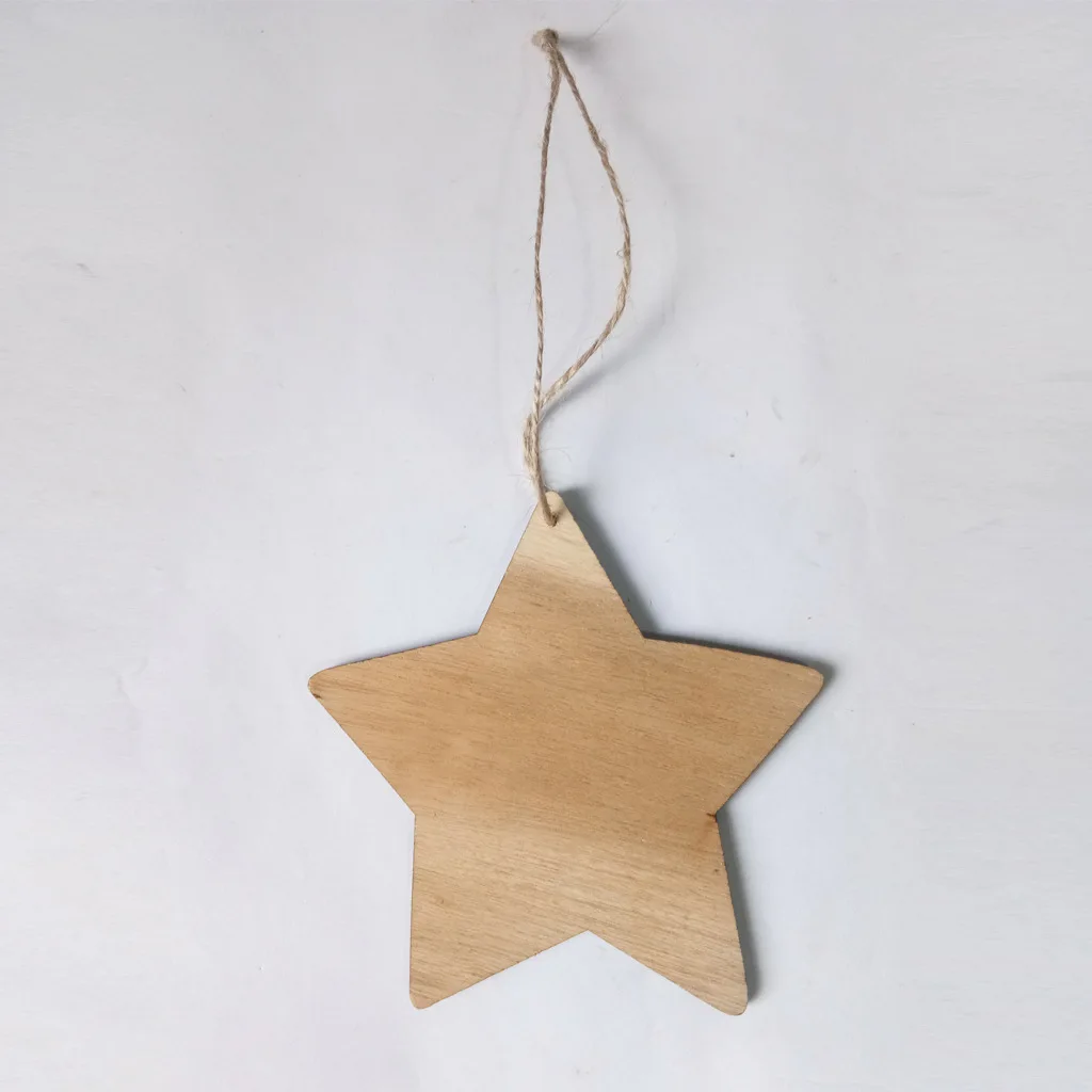 

Ramadan Decoration Wooden Star Accessories for Home Decor DIY Wall Tree Hanging Widgets Islamic Muslim Party Mubarak Eid Gifts
