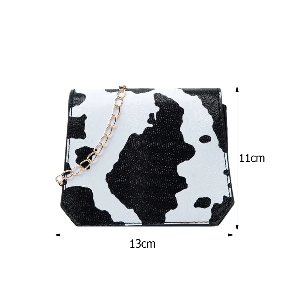 

Fashion Women's Makeup Bag Animal Pattern Printing PU Leather Crossbody Shoulder Messenger Bag Casual Ladies Chain Small Handbag