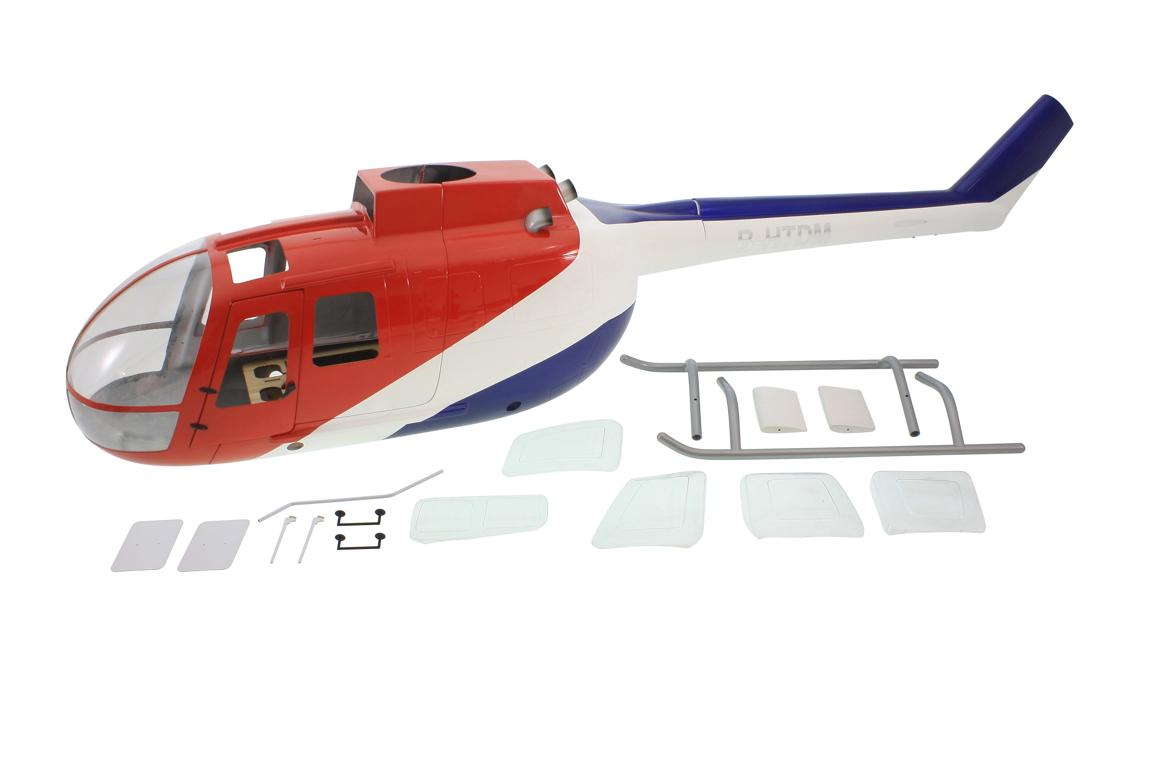 Корпус из стекловолокна размера 500 для вертолетов MBB BO-105 BO105 | Игрушки и хобби