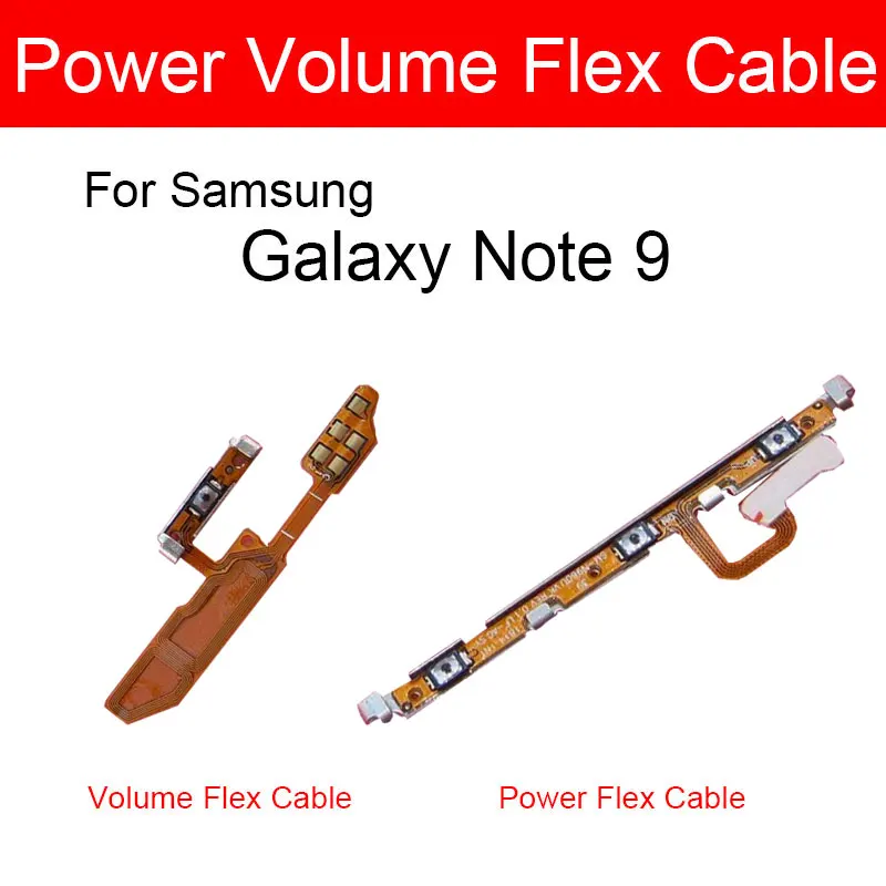 Гибкий кабель питания и громкости для Samsung Galaxy Note 9 Note9 SM-N960F N960FD N960N регулятор громкости гибкий ленточный кабель