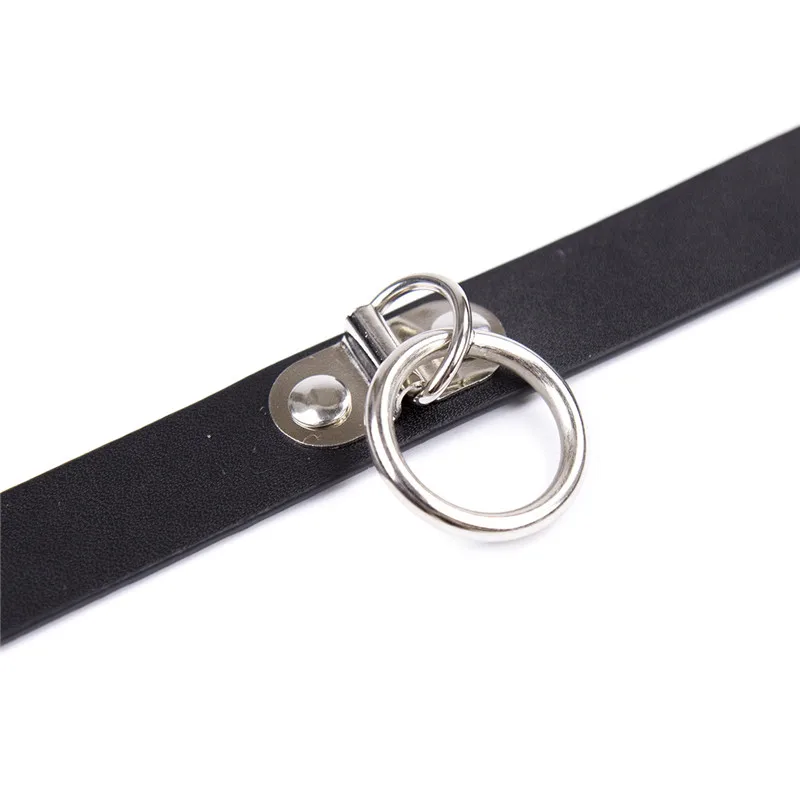 7Type Fetish Sexy Slave Bondage Neck Collar PU Leather Punk Rivets Necklace BDSM Restraints Sex Erotic Accessory |