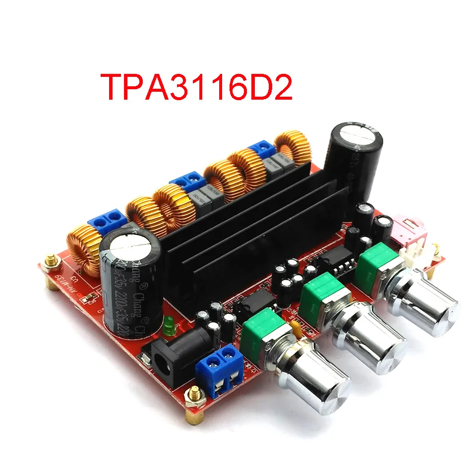 

TPA3116D2 2*50W+100W 2.1 Channel Digital Subwoofer Amplifier Board 12V-24V