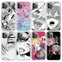 hentai harajuku anime girl phone case for apple iphone 11 13 pro 12 mini se x xr xs max 6 6s 7 8 plus pattern soft tpu back cove