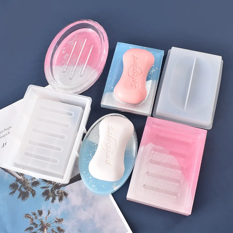 Мыльница Смола силиконовые формы лоток для ювелирных изделий эпоксидная смола