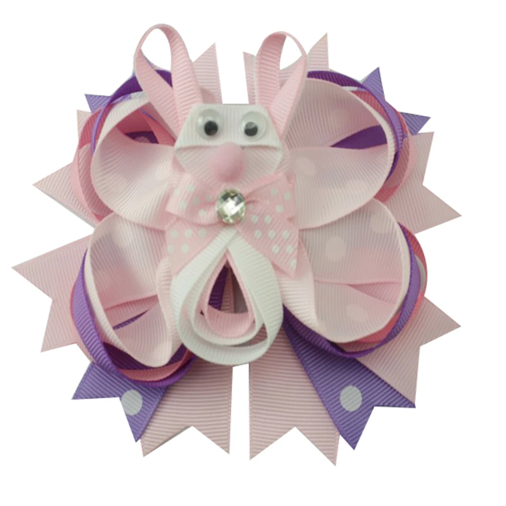 5 дюймов ручной работы кролик заколка для волос девушка аксессуары головные