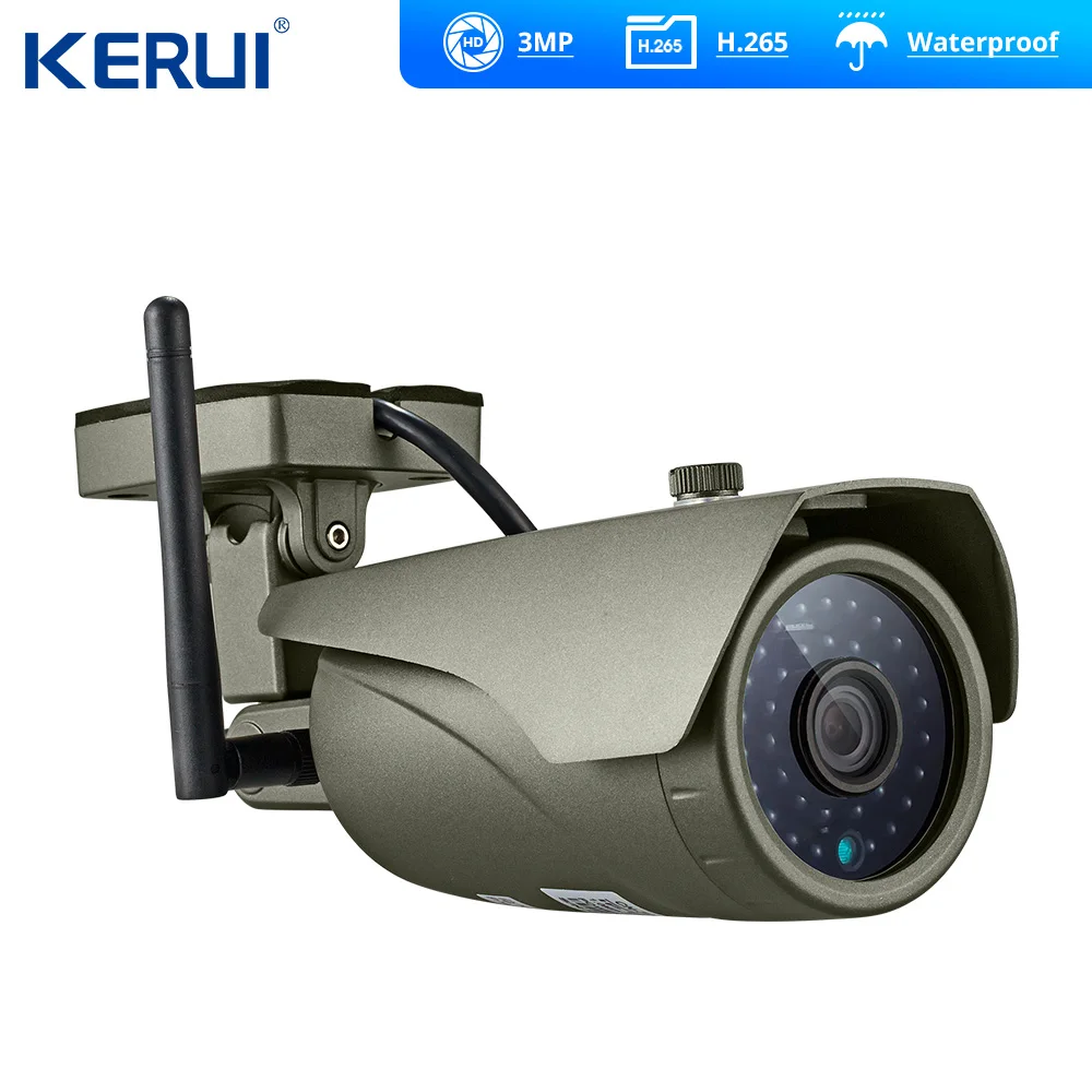 Беспроводная сигнализация KERUI K52 с сенсорным экраном 4 3 дюйма Wi Fi GSM|Комплекты для