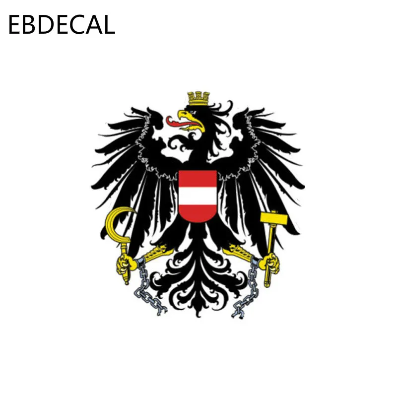 EBdecalPersonality Забавный Австрийский флаг пальто ArmsFor Авто/бампер/окно/наклейка на